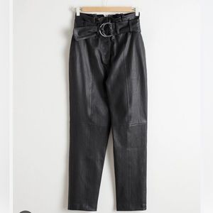 & Other Stories leather pants